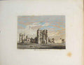 Original Old Antique Print Abbey Zouch Leicester England Art