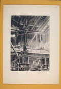 Original Old Antique Print Bridge Bridges Fine Art Picture C1850 19th