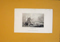 Original Old Antique Print Greenwich Kent England Fine Art C1845 19th