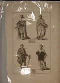 Original Old Antique Print Edward Richard Portrait Fine Art