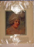 Original Old Antique Print Portrait Lady Diana Beauclerck Ronney Color