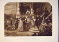 Original Old Antique Print Disgrace Loard Clarendon King Whitehall Palace