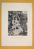 Original Old Antique Print Frontispiece Artist Catalogue Fine Art
