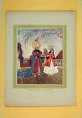 Original Old Antique Print Seven One Eight Madam Colored Fine Art