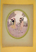 Original Old Antique Print Young Rouselle Colored Fine Art C1800 Napoleonic Era