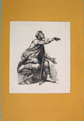 Original Old Antique Print 1833 Man Cloth Begging Poor Fine Art 19th Century