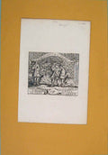 Original Old Antique Print Pit Benefit C1791 Theatre Royal Advertisment 18th