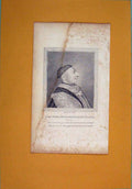 Original Old Antique Print John Duke Bedford France Shakespere Henry Portrait
