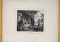 Original Old Antique Print England Paint Painting Murel King Hogarth C1807 19th