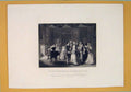 Original Old Antique Print Roayl Masquerade Somerset House Hogarth Ball