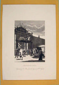 Original Old Antique Print Taste Hogarth Wall Paint Painting Artist Murel 20th