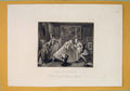 Original Old Antique Print High Life King Royalty Rich Hogarth C1850 Victorian