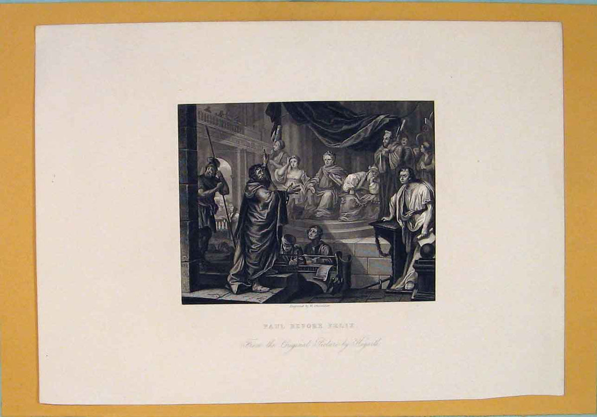 Original Old Antique Print Paul Felix Hogarth Fine Art C1807 19th