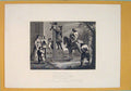 Original Old Antique Print Hudibras Hogarth Triumph Stocks Stock C1835 19th