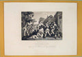 Original Old Antique Print Hudibras Knight Batlle Trulla Hogarth C1835 19th