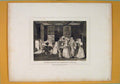 Original Old Antique Print Masquerade Somerset House Hogarth C1809 19th Century