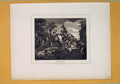 Original Old Antique Print Hudibras Beating Fight Battle Fine Art 20th Century