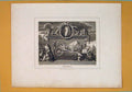 Original Old Antique Print Hudibras Hogarth Monument Emblem Symbol 1807 19th