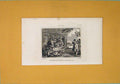 Original Old Antique Print England Hogarth Wall Painting Murel King