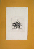 Old Antique Print George Lambart Ireland Shield Flag Emblem Symbol C1791 18th