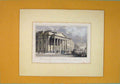 Original Old Antique Print C1828 New College Physicians Pall Mall Color 19th