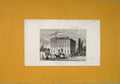 Original Old Antique Print Queens Hospital Birmingam Fine Art