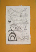 Original Old Antique Print Diagram Optics Visionary Experiment