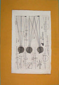 Original Old Antique Print Drawing Diagram Optics Fine Art