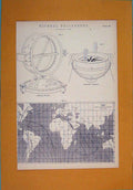 Original Old Antique Print Hydrodynamics Water Wheels Natural Philosphy