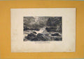 Original Old Antique Print Landscape Muscelkalk Sub Period C1870 19th