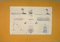 Original Old Antique Print Mirage Mirrow Image Reflection Diagram