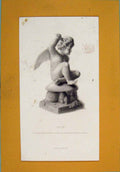 Original Old Antique Print Sculpture Hosmer Engraved Stodart C1875 Art Victorian