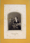 Original Old Antique Print Portrait Charlotte Luskman Root Philadelphia