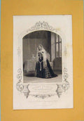 Old Antique Print Play Henry Fifth Celeste Princess Katherine ActSc