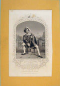 Original Old Antique Print Play Much Ado About Nothing Davenport Benedick Paine