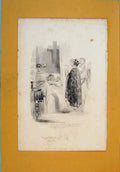 Original Old Antique Print Play Henry Vi Cardinal ActScPartDie