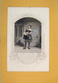 Original Old Antique Print Play Othello Bennett Desdemona Swear Dan Thyself