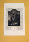 Original Old Antique Print Portrait Paine Islington Daueupont