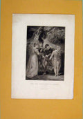 Original Old Antique Print Portrait Gentleman Verona ActScene