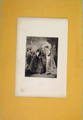 Original Old Antique Print Bertha Bacon Briggs Longman