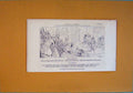 Original Old Antique Print Conquest Mexico Performers Audience Robert Scholey
