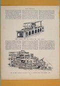 Original Old Antique Print Machine Ing Daily Press Annand C1860 19th