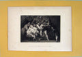 Original Old Antique Print Judges Samson Religious Biblical Art