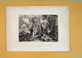 Original Old Antique Print Religious Biblical Numbers Fine Art