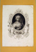 Original Old Antique Print William Ii Fine Art Portrait C1840 19th