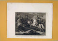 Old Antique Print Balttle Cressy Prince Wales King Bohemia Vanquishes Art