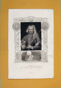 Original Old Antique Print Henry Iv King Fine Art Portrait C1840 19th