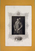Original Old Antique Print Edward Iv Kingfine Art Portrait C1840 19th