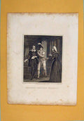 Original Old Antique Print Pradfords Execution Fine Art C1809 Napoleonic Era