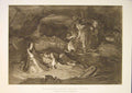 Original Old Antique Print Prince Chalres Edward Cave Macdonald C1880 Victorian
